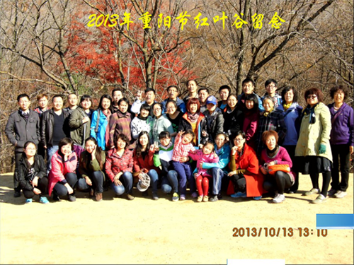 2013年重陽(yáng)節公司組織全員紅葉谷旅游